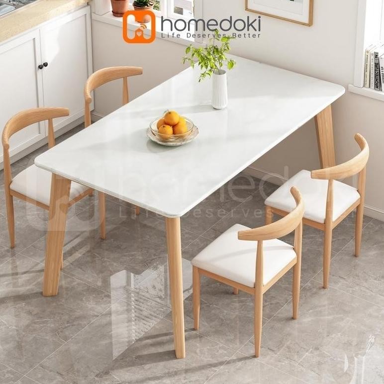 Meja Makan Minimalis / Meja Makan Murah / Meja Makan Putih