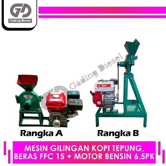 

Terlaris Mesin Giling Kopi Tepung Beras Ffc 15 + Engine 7 Hp