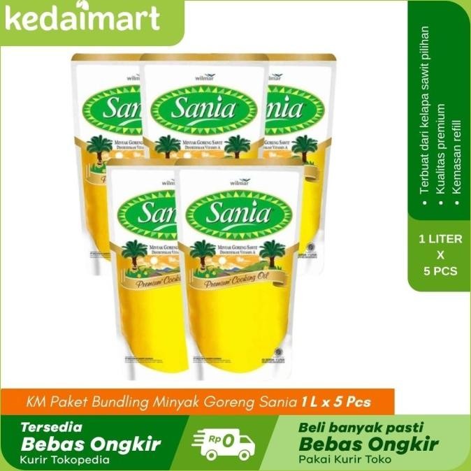 

EXP LAMA KM PAKET BUNDLING MINYAK GORENG SANIA 1 L X 5 PCS