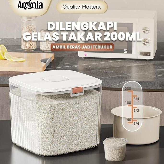 

Terlaris Wl Angola Tempat Beras Transparan 5Kg 10Kg 15Kg / Dispenser Beras E20 E21 / Wadah Peimpanan Beras Serbaa / Tempat Peimpanan Beras / Tepung / Biji-Bijian