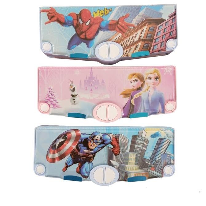 

ASB Tempat pensil magnet tombol pencet lengkap karakter