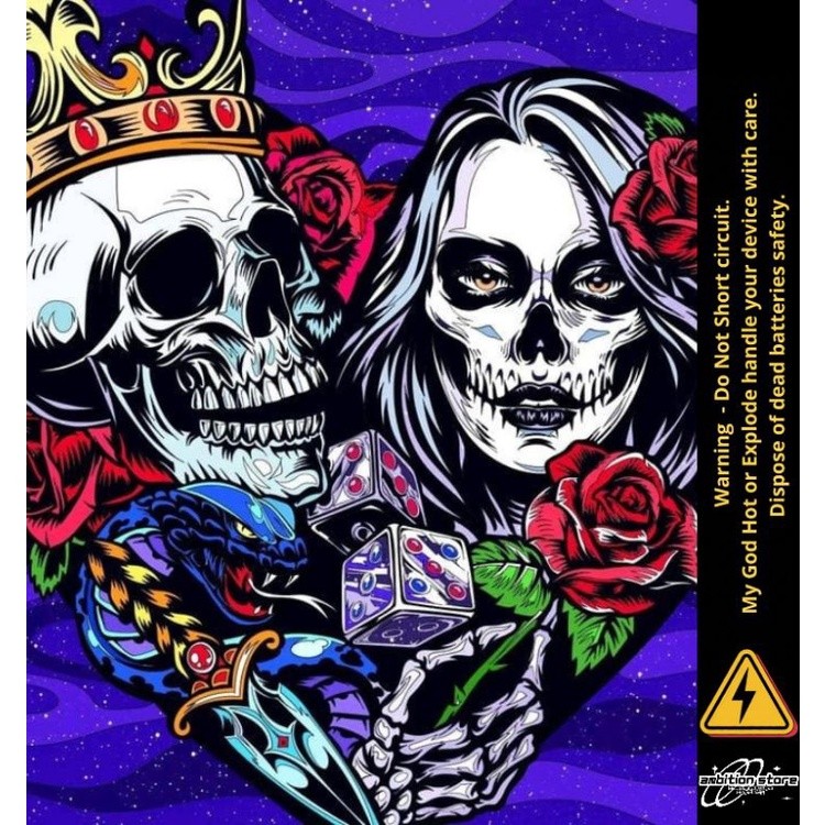 

Get2pcs Ambitionstore Stiker Wrap Baterai 18650 Skulls Series Pelindung Dan Penghias Untuk Segala Merek 28 Garskin Casing Motif Bisa Custom Bayar Ditempat