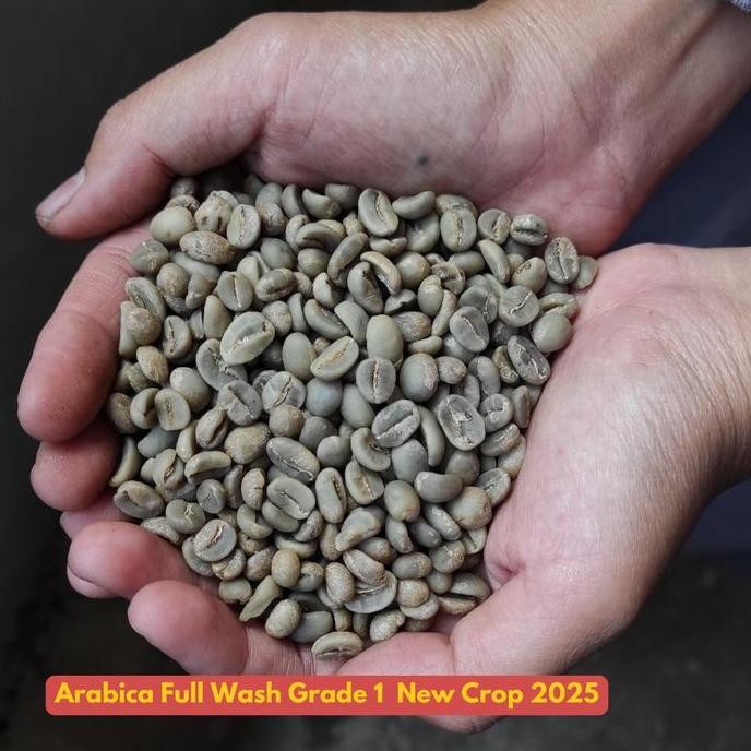 

ready stock Biji Kopi Green Bean Arabika Full Wash Sukabumi Grade 1