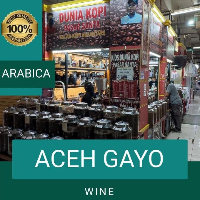 

ready stock Kopi Arabika Gayo Wine Pilihan Dunia Kopi 1 kg