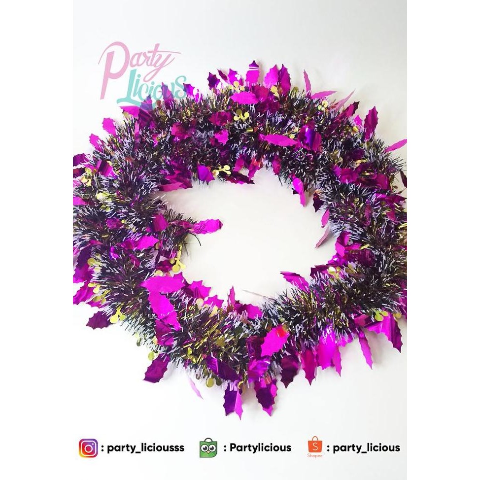 ><><><] garland natal / hiasan daun natal