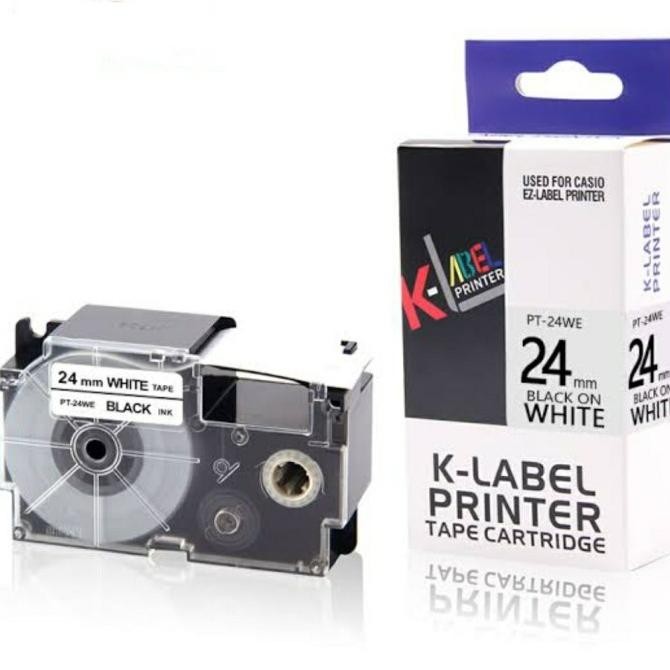 

AZQ-16 Ex45 Label K-LABEL Printer 24 mm Compatible Refill Casio EZ Tape Printer 24mm Viral Berkualitas