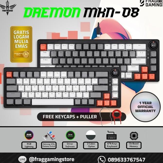 NYK MKN08 Keyboard Mechanical NYK Nemesis DAEMON MKN-08 MKN 08