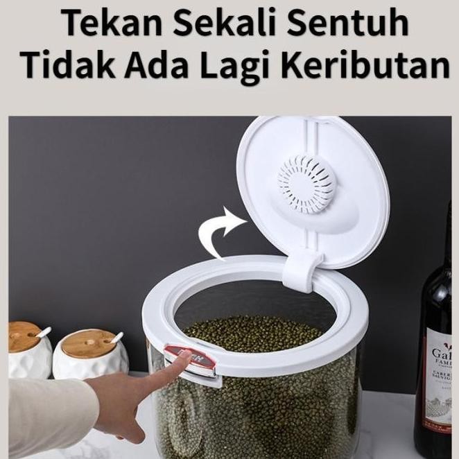 

Terlaris 5/10/15Kg Tempat Beras Kotak Penyimpanan Kacang Tepung Makanan Rice Box Storage / Kotak Penyimpanan Beras