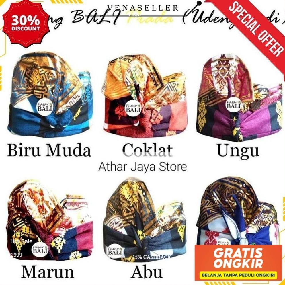 Udeng Bali Jadi / Udeng Bali Instan / Udeng Bali Prada Termurah Banget Original