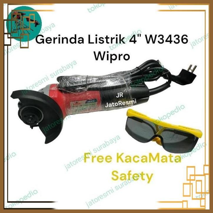 [JTR] GERINDA LISTRIK 4" W3436 WIPRO MESIN GERINDA TANGAN W3436 WIPRO
