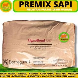 Terlaris Lignobond Dd 25 Kg - Pellet Binder Pakan - Perekat Pelet Untuk Pakan Hewan Ikan Kelinci Sap