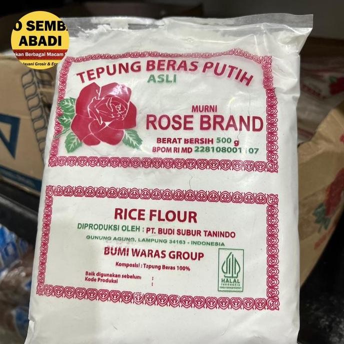 

Terlaris Tepung Beras Rosebrand 500 Gr