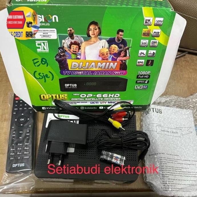 TERBARU - Receiver Parabola K Vision optus op 66hd / 66 hd