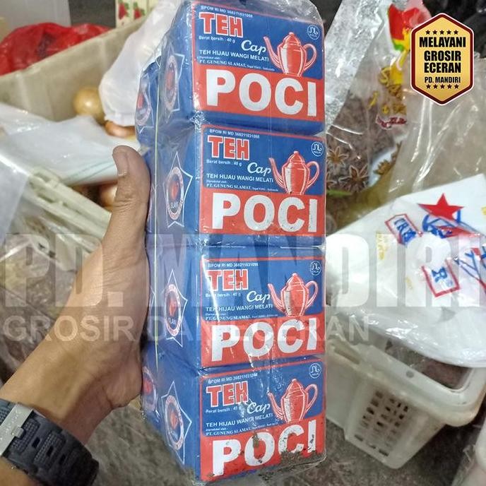 

ready stock TEH POCI BIRU 40 GR / x 10 BUNGKUS / TEH HIJAU WANGI MELATI / TUBRUK