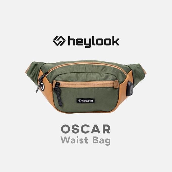TAS SELEMPANG PRIA WAIST BAG NYLON OSCAR PRIA WAIST BAG DISTRO HEYLOOK