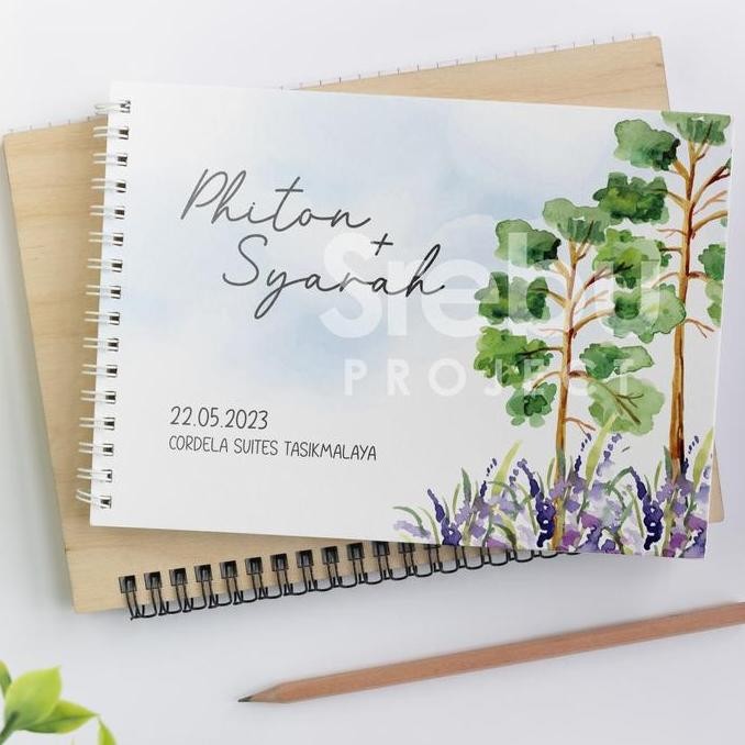 

ready !!! (SR026) Buku Tamu Pernikahan Hardcover dan Softcover murah / Guest Book Isi 310 Tamu Paper Stationery