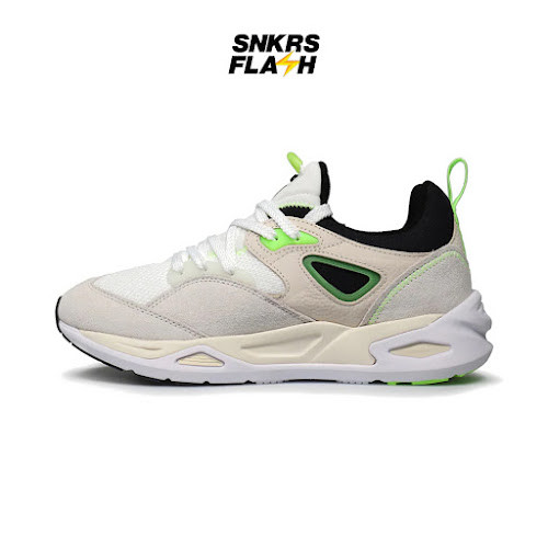 PUMA Trc Blaze The Triangle White Nimbus Green Sepatu Sneakers Pria - 38310402 - Size 44
