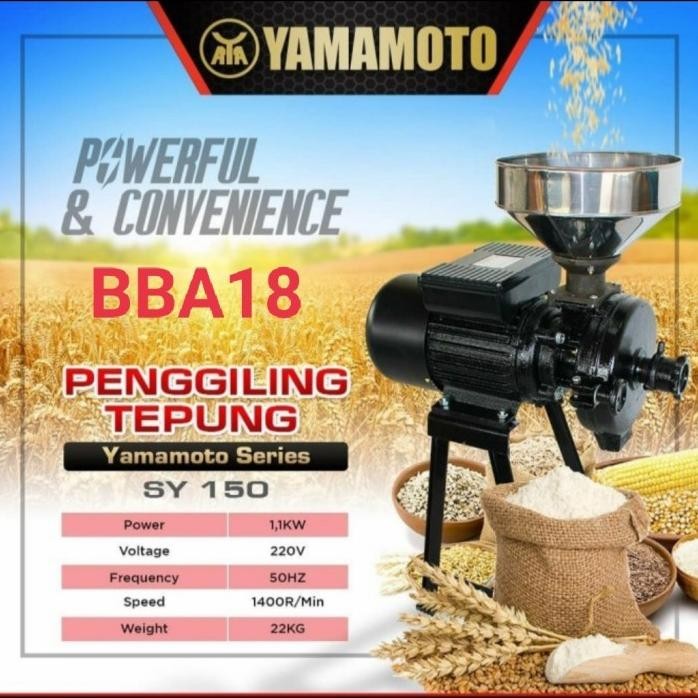

Terlaris Sheila | Sy150 Mesin Giling Kopi Beras Tepung Coffee Grinder Yamamoto Sy 150