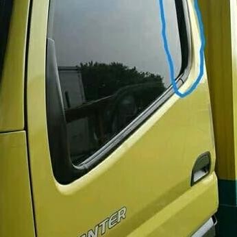 New lis kaca pintu belakang canter turbo
