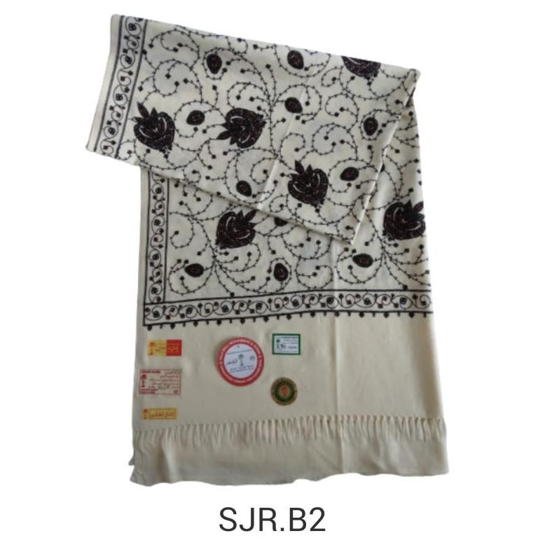 SORBAN KASMIR BORDIR SULAM KASHMIRI WARNA MERAH HABIB REHAN