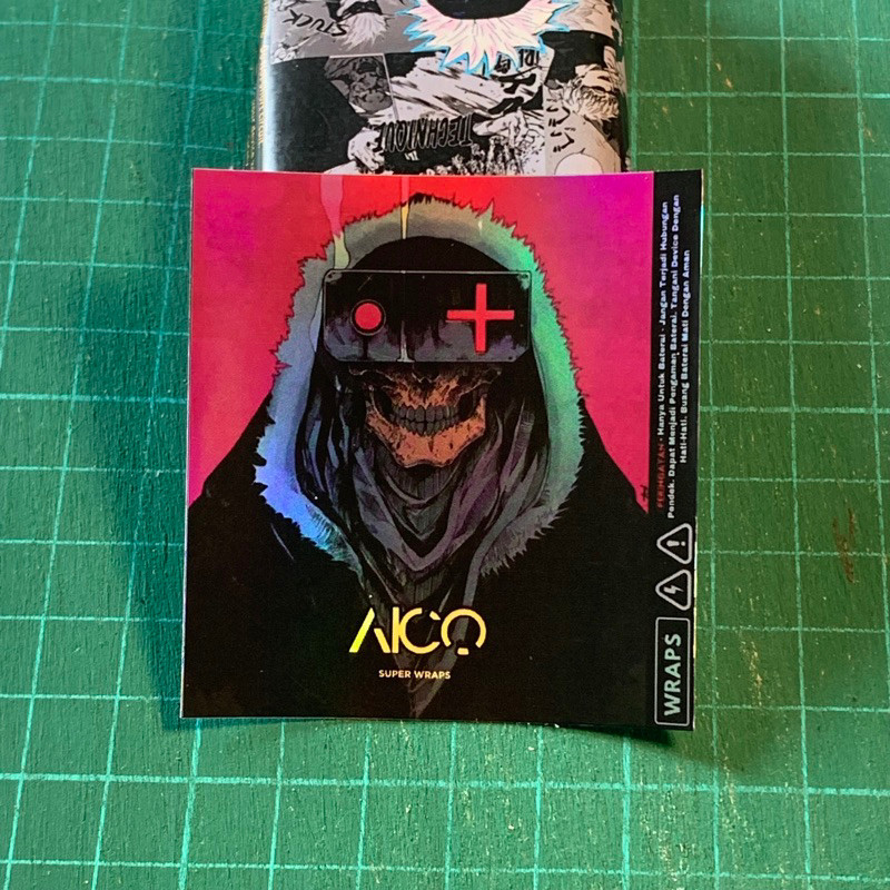 

Get2pcs Aico Wrap Baterai 18650 Hologram Super Anime Satan 84 Garskin Casing Motif Dan Bisa Custom Bayar Ditempat