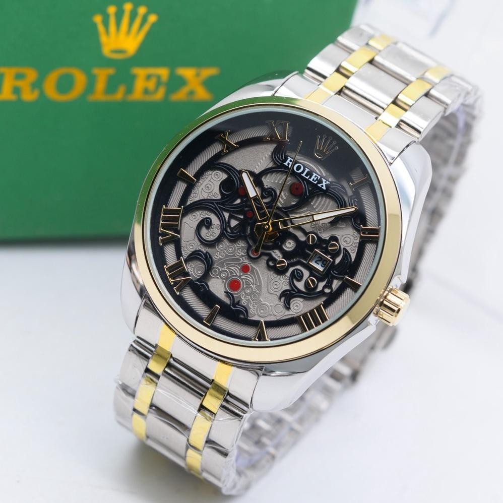 Jam Tangan Pria Wanita Rolex Batik Rantai