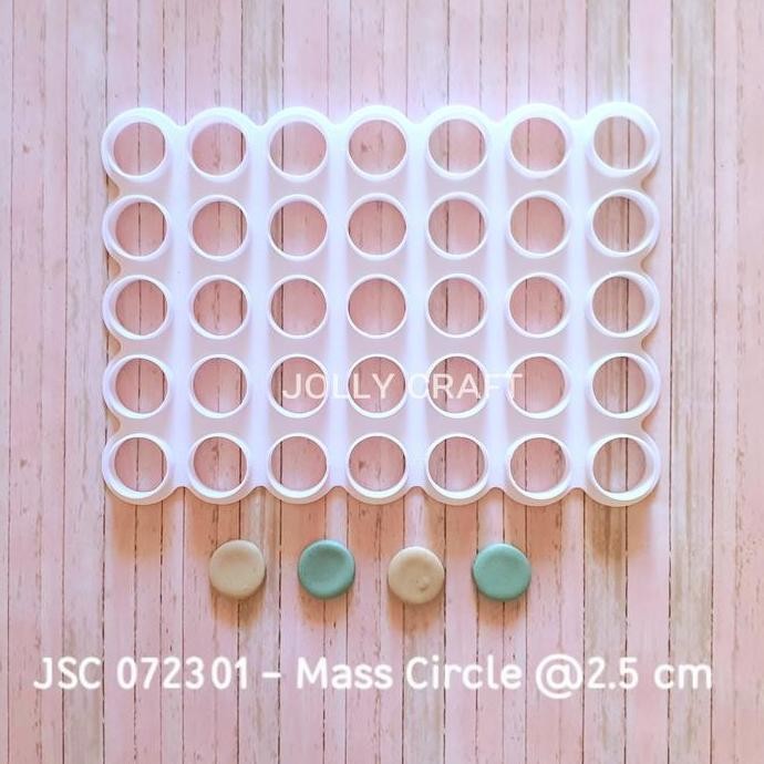 NEW Cookie cutter MASS CIRCLE @2.5 cm 35 Holes