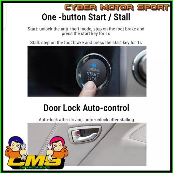 New alarm mobil RFID plus start stop engine button remot keyless entry