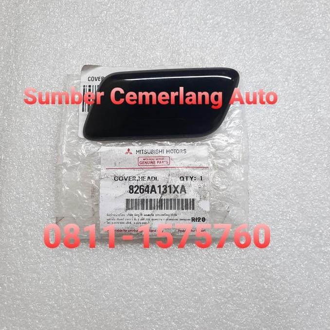 New Cover Tutup Washer Headlamp Semprotan Pajero Sport