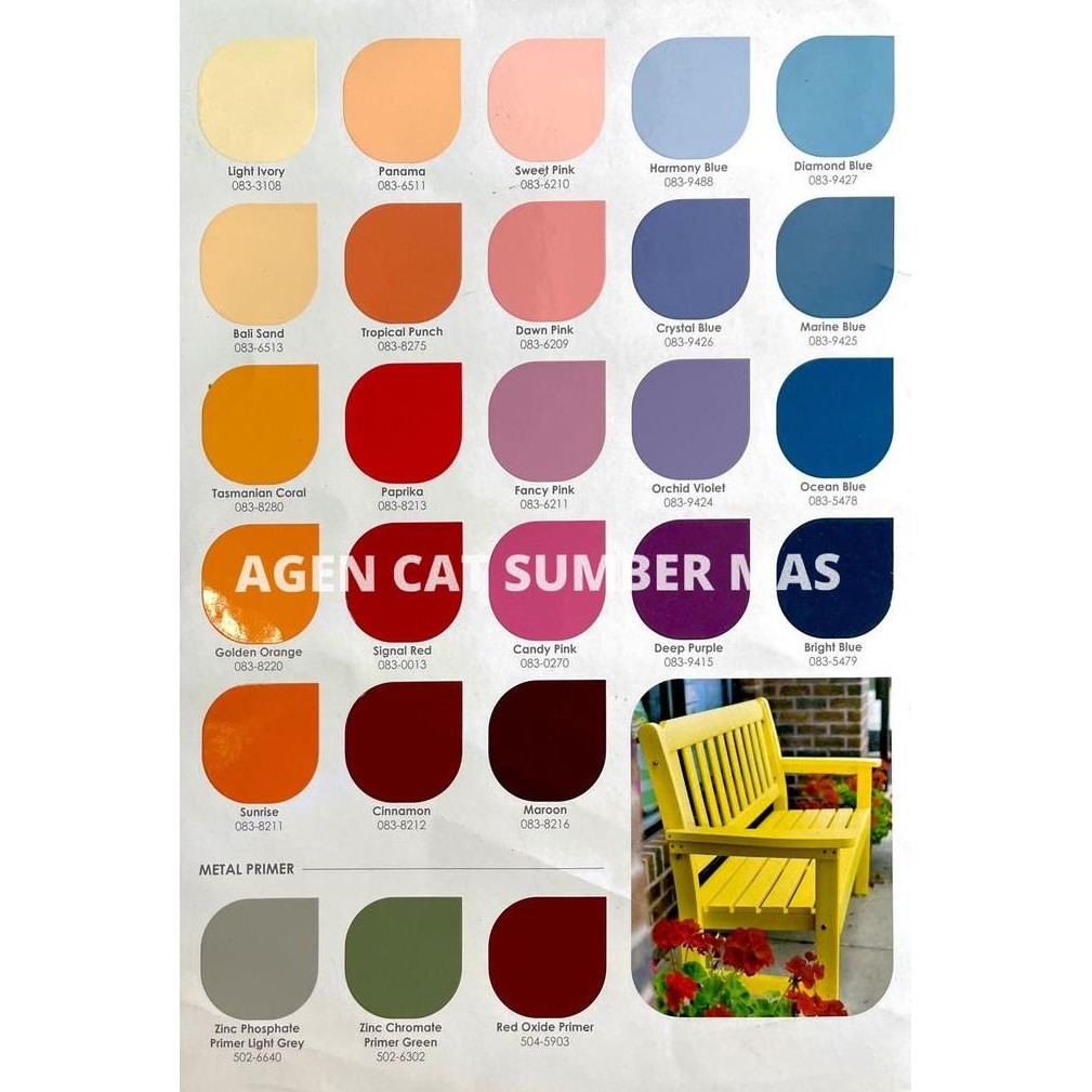 

Cat Minyak / Kayu / Besi / Danapaint Danalac 1Ltr Semua Warna