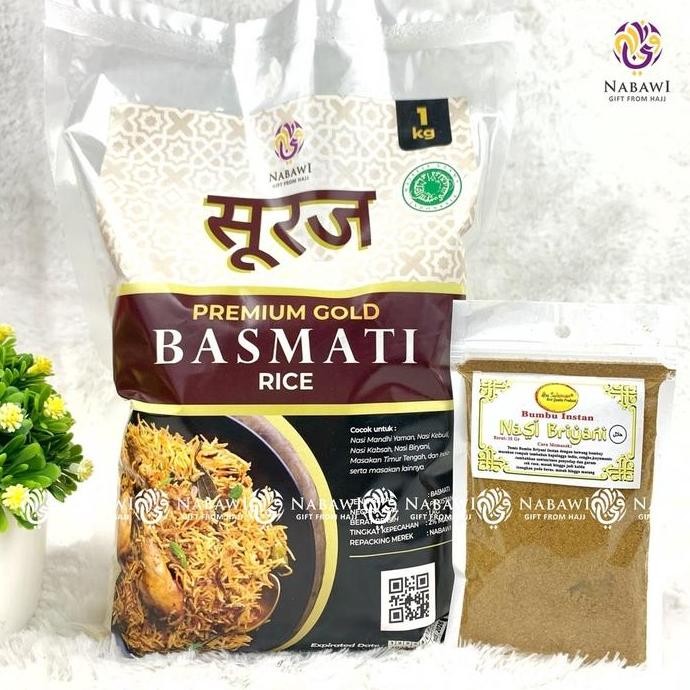 

------] Beras Basmati 1 Kg Bundle Bumbu Instan Khas Masakan Timur Tengah Nasi Biryani Kebuli Kabsa Rice