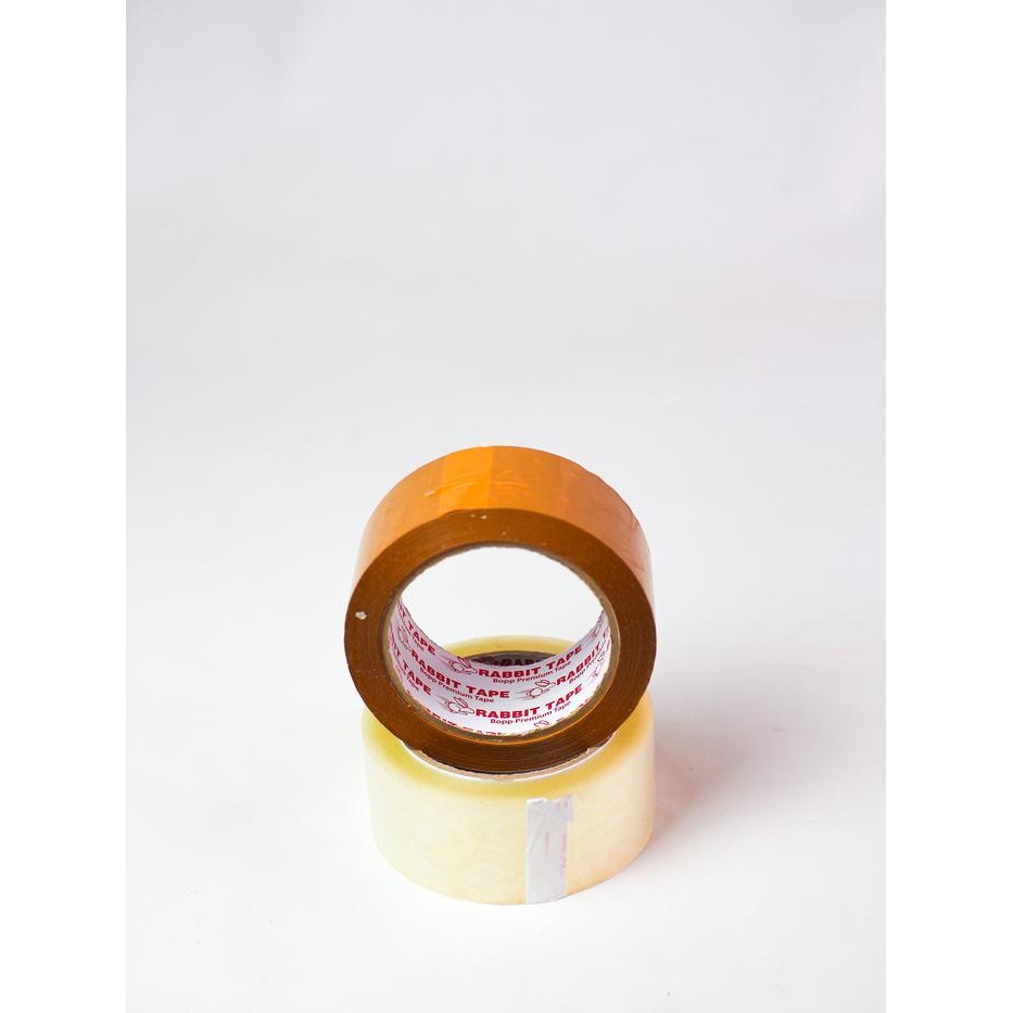 

Lakban Bening / Cokelat [Dus] Rabbit Tape Ekonomis 45Mm X 100 Yard Original Dan Terpercaya