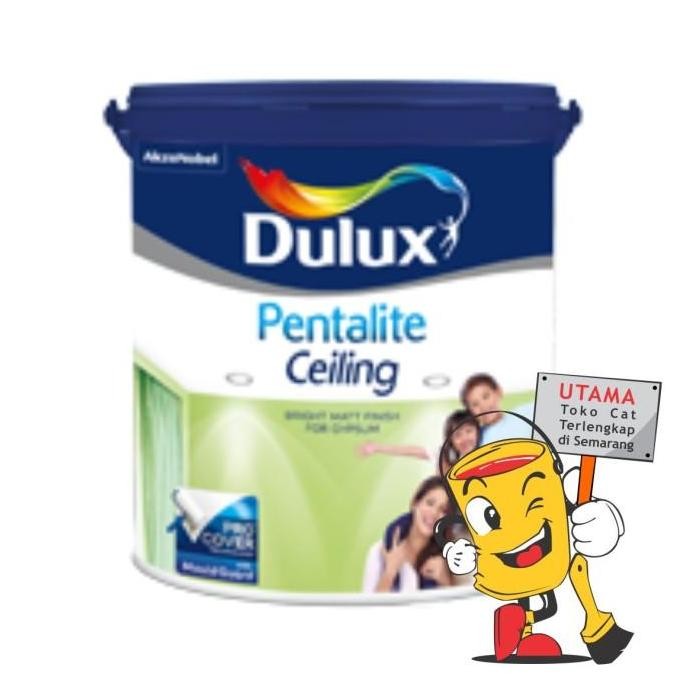 TERMURAH - Dulux Pentalite Ceiling White Cat Tembok 25 Kg