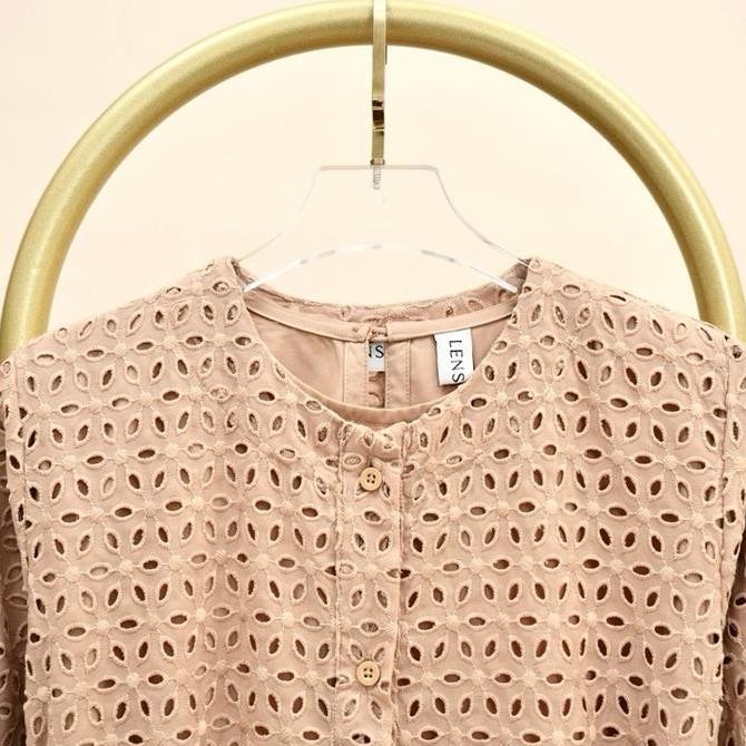 Gamis Wanita Brukat HAWA Coklat