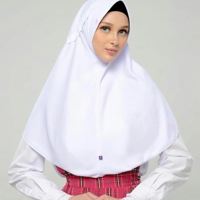 Kerudung Anak Sekolah Hemy LX Uk S Rabbani ORI Jilbab Sekolah Bergo LC