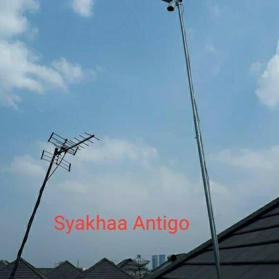 TERBARU - Tiang Antena TV ANTIGO Anti Goyang 600cm dengan Bahan Besi Galvanis