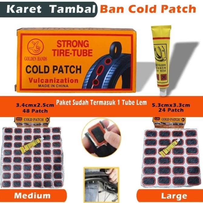 SALE STIKER STICKER LEM TAMBAL BAN KARET DALAM SEPEDA MOTOR STRONG TIRE TUBE COLD PATCH COLDPATCH LA