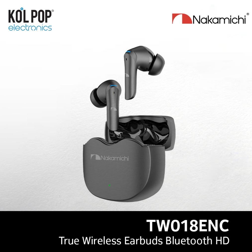 Nakamichi TW018ENC True Wireless Earbuds Bluetooth Earphone-Gun Metal
