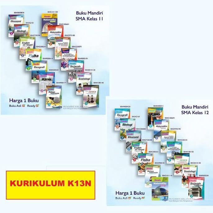 Tersedia Buku Soal Mandiri Sma 11 12 Bahasa Ipa English K13N Erlangga