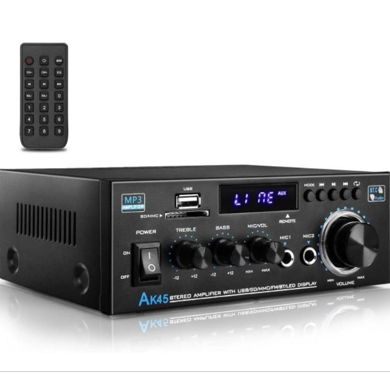 Kerndy Ak-45 12volt Compact Size Audio power Amplifier Portable Sound Amplifier AK45