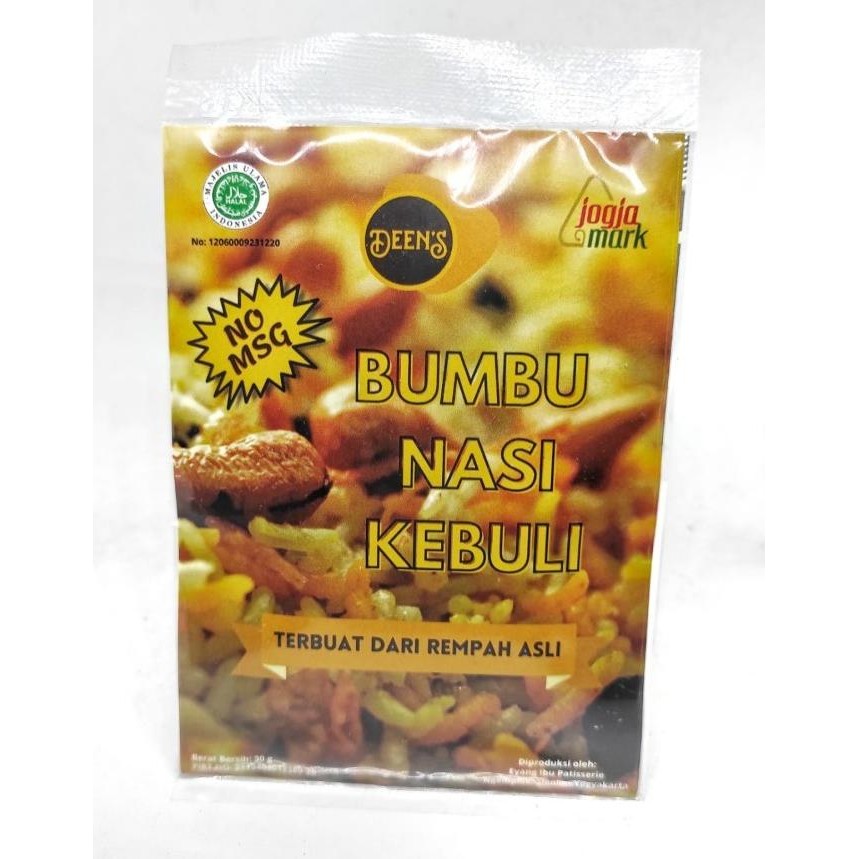 

.........] [RESELLER] Bumbu Nasi Kebuli DEEN'S 30 Gr - Instant
