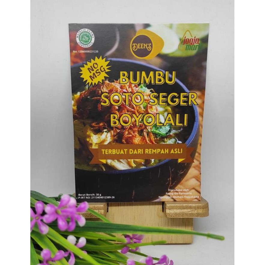 

(:(:(:(] Bumbu Soto Seger Boyolali DEEN'S 30 gr - Tanpa MSG