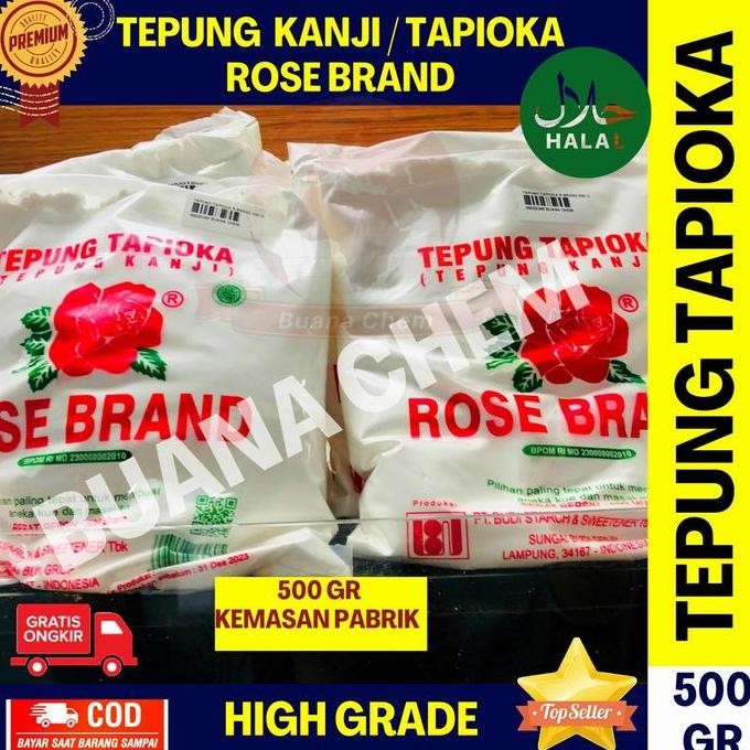

Terlaris Tepung Tapioka Rose Brand 500 Gram / Tepung Aci / Tepung Kanji