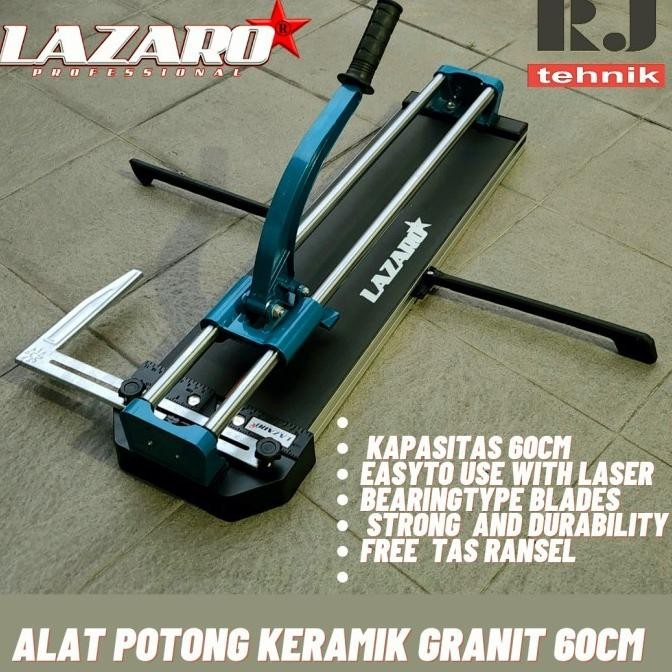 Promo Tile Cutter Alat Potong Keramik Pemotong Granit 60 cm Lazaro + Laser COD