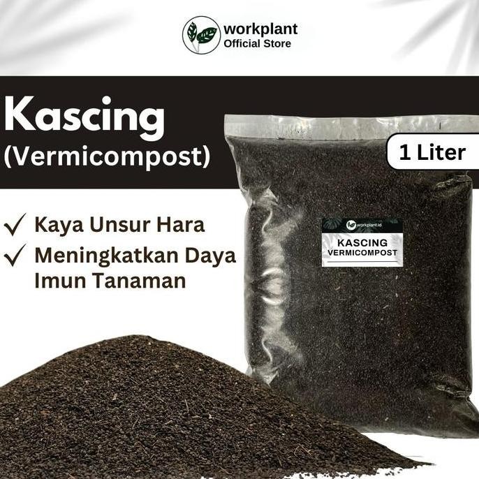 

Terlaris Pupuk Organik Kascing Vermicompost Premium Penyubur Tanaman & Media