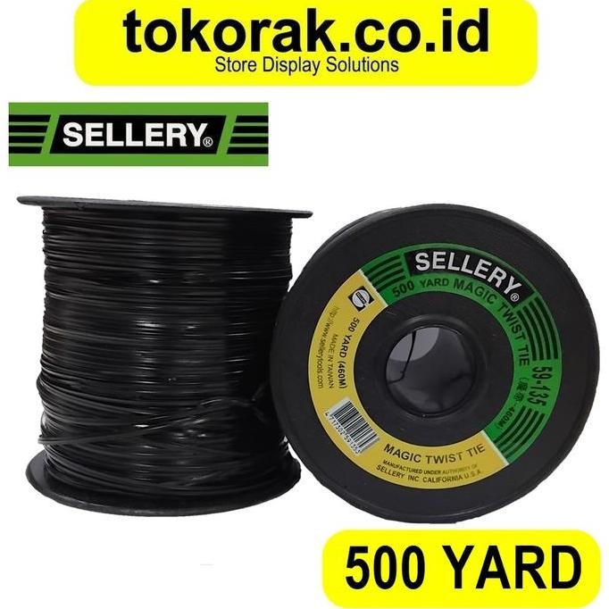 

KABEL TWIST TIE 500 YARD PENGIKAT KAWAT SELLERY MAGIC TWISTER 460 480 M 480M KAWAT IKAT 59-135 TALI PENGIKAT