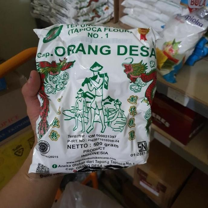 

Terlaris 500G Tepung Tapioka / Tepung Kanji Cap Orang Desa