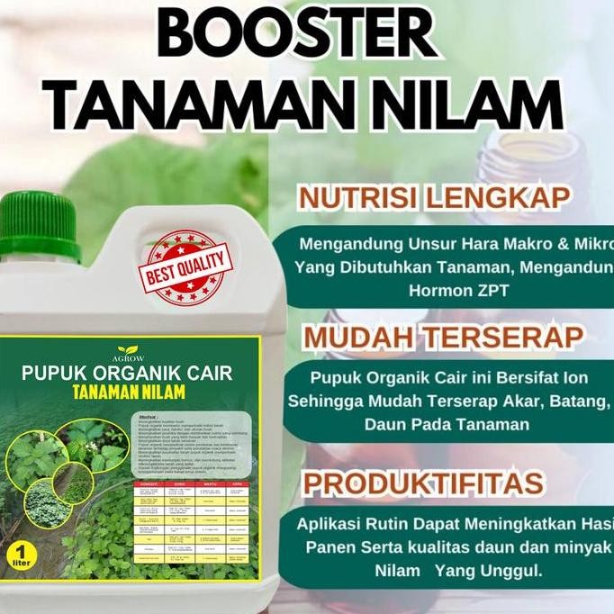 

Terlaris Pupuk Organik Cair Tanaman Nilam Pupuk Penyubur Daun Dan Batang Tanaman Nilam 1Liter