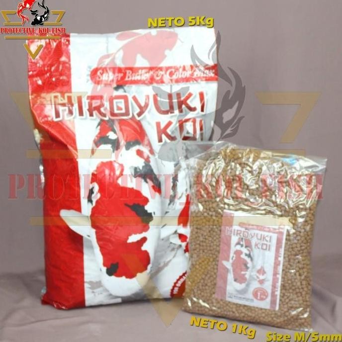 Terlaris Pakan Ikan Koi Import Hiroyuki- Pelet Ikan Koi Tinggi Protein - 1Kg