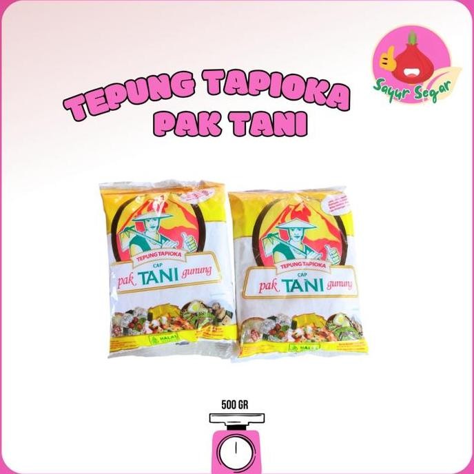

Terlaris Tepung Kanji / Tepung Tapioka Cap Pak Tani Jagung 500Gr